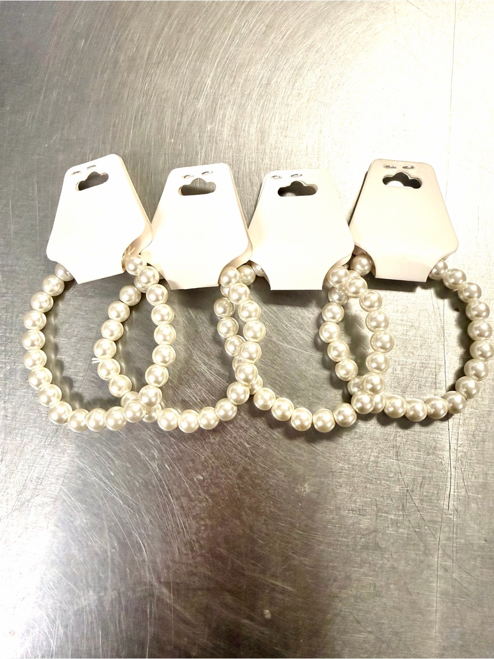 Classic White Pearl Stretch Bracelet - Women Jewelry